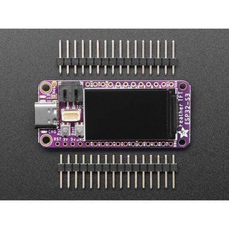 디바이스마트,오픈소스/코딩교육 > 파이썬/IoT 개발 보드 > ESP32,Adafruit,Adafruit ESP32-S3 TFT Feather - 4MB Flash, 2MB PSRAM, STEMMA QT [ada-5483],ESP32-S3 Dual Core 240MHz Tensilica 프로세서 기반 / Color 1.14인치 IPS TFT with 240x135 픽셀 / 전원 : USB-C 또는 Li-poly 배터리 / 크기 : 52.5 x 22.8 x 9.5mm