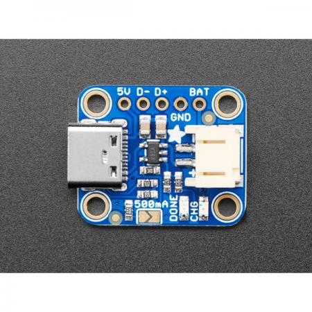 디바이스마트,MCU보드/전자키트 > 전원/신호/저장/응용 > 충전/배터리/전원,Adafruit,Adafruit Micro-Lipo Charger for LiPoly Batt with USB Type C Jack [ada-4410],LiPoly/LiIon용 마이크로-리포 충전기 / USB Type C / 3.7/4.2v 배터리 충전용 / 100mA 충전 전류, 점퍼를 납땜하여 500mA로 조정 가능