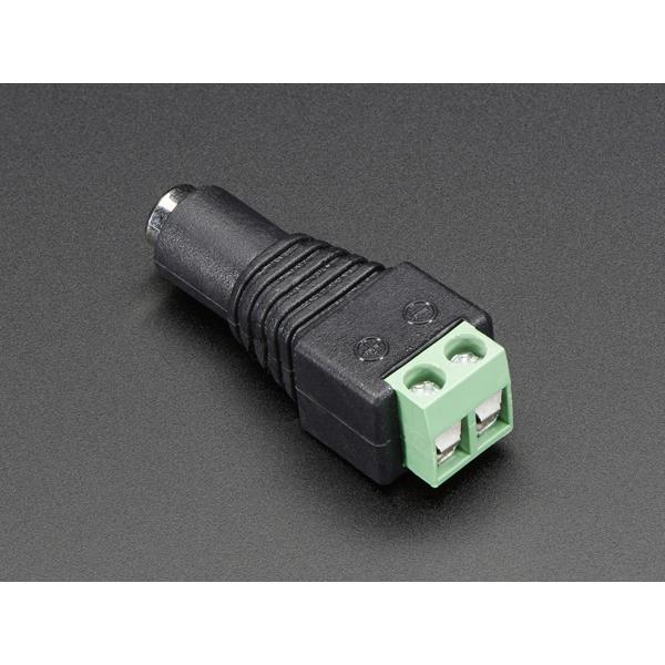 Female DC Power adapter - 2.1mm jack to screw terminal block [ada-368]