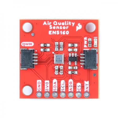 디바이스마트,MCU보드/전자키트 > 센서모듈 > 먼지/가스/연기/불꽃 > 가스/공기질/연기센서,SparkFun,SparkFun Indoor Air Quality Sensor - ENS160 (Qwiic) [SEN-20844],ENS160 실내 공기질 센서 / 에탄올, 톨루엔, 수소 및 산화 가스 감지 / 지능형 알고리즘 지원 / CO2 등가물, TVOC, 공기질 지수(AQI)를 계산 /  습도 및 온도 보상과 기준선 관리를 모두 온칩으로 수행