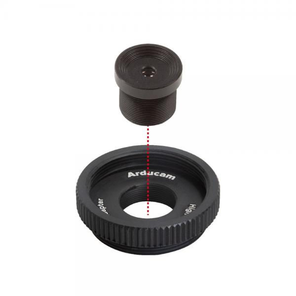 Arducam 1/1.8' 4K 8.5mm Low Distortion M12 Lens for OS08A10,OS08A20 and more image sensors with large optical format [LN078]