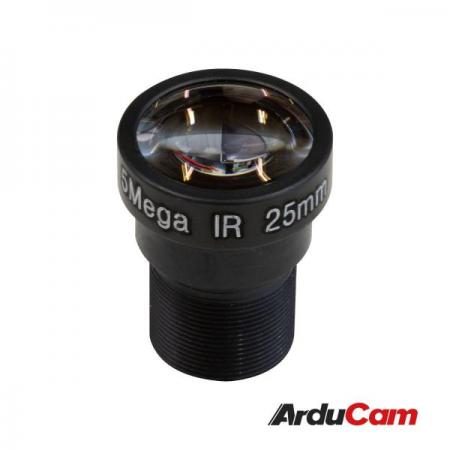 디바이스마트,오픈소스/코딩교육 > 라즈베리파이 > 라즈베리파이 카메라모듈/렌즈,ArduCAM,Raspberry Pi HQ 카메라용 Arducam 25mm 망원 Noir M12 렌즈 번들 [B0237],M2025ZM02 / 초점 거리: 25mm / 시야(FOV): 20°(H) / 휴대용 삼각대 스탠드 및 2ft/60cm 검정색 카메라 케이블