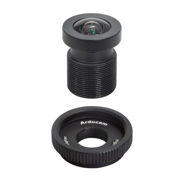 Arducam 90 Degree Wide Angle 1/2.3' M12 Lens with Lens Adapter for Raspberry Pi High Quality Camera [LN033]