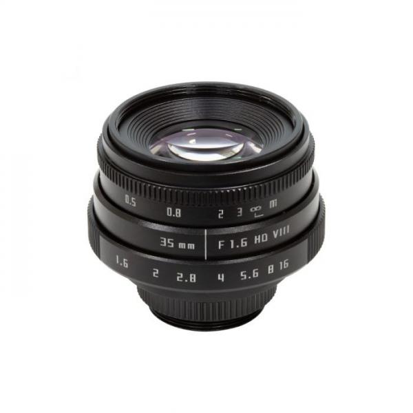 Arducam 35mm F1.6 Mirrorless C-Mount Lens for Raspberry Pi HQ Camera, with C-CS Adapter [LN052]