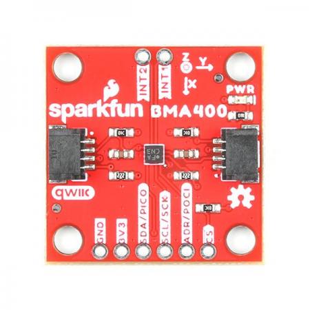 디바이스마트,MCU보드/전자키트 > 센서모듈 > 가속도/자이로/지자기센서 > 가속도센서,SparkFun,SparkFun Triple Axis Accelerometer Breakout - BMA400 (Qwiic) [SEN-21208],BMA400 / 3축 가속도계 /  ±2/±4/±8/±16g의 풀스케일 가속 범위 /  < 14.5µA의 매우 낮은 전류 소비를 제공