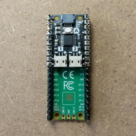 디바이스마트,MCU보드/전자키트 > 버튼/스위치/제어/RTC > 모터/모터컨트롤,Pimoroni,Motor SHIM for Pico [PIM617],Pico용 모터 SHIM / 듀얼 H-브리지 모터 드라이버(DRV8833) / 모터 부착용 JST-ZH 커넥터(2핀) 2개 / 라즈베리파이 피코 호환