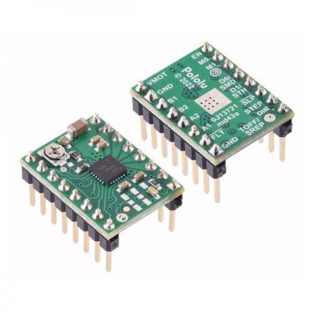 디바이스마트,기계/제어/로봇/모터 > 모터드라이버 > 스텝모터 드라이버 > 바이폴라 스텝모터 드라이버,,DRV8434A Stepper Motor Driver Carrier #3764,DRV8434A 바이폴라 스테퍼 모터드라이버 / 마이크로스테핑을 1/256단계까지 낮추고 4.5V ~ 48V에서 작동 / 추가 냉각 없이 위상당 최대 1.2A 연속 제공 가능(피크 2A)