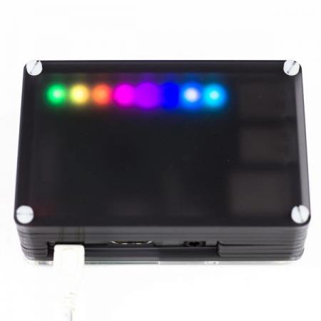 디바이스마트,MCU보드/전자키트 > 디스플레이 > LED,Pimoroni,Blinkt! [PIM184],APA102 RGB LED 8개 / 모든 40핀 헤더 Raspberry Pi 모델과 호환 가능 / 개별적으로 제어 가능한 픽셀 / PWM 오디오를 방해하지 않습니다.
