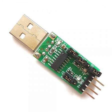 디바이스마트,MCU보드/전자키트 > 개발용 장비 > USB/RS232/RS485 컨버터,드림솔루션,USB to RS485/TTL 컨버터 모듈,CH340 칩셋 기반의 USB to RS485, USB to TTL, TTL to RS485 세가지 통신이 가능 / 최대 32개의 디바이스와 통신할 수 있는 멀티드롭 기능 / USB2.0 지원 / 제품 사이즈 : 51mm X 15mm X 7mm / 케이블 포함