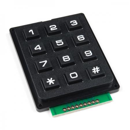 디바이스마트,스위치/부저/전기부품 > 지원부품 > 키패드,SparkFun,Keypad - 12 Button [COM-14662],스파크펀 12버튼 키패드 / 10~150옴