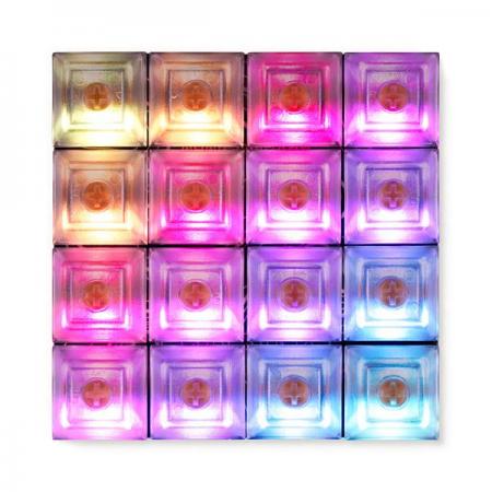 디바이스마트,오픈소스/코딩교육 > 라즈베리파이 > 라즈베리파이 확장보드/HAT,Pimoroni,Keybow 2040 Clicky keys [PIM565],Keybow 2040 / 고급형 올인원 16키 미니 기계시 키보드 / 맞춤 RGB 조명 / 2MB의 플래시 메모리