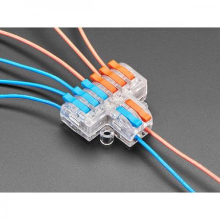 디바이스마트,케이블/전선 > 무탈피/탈피 커넥터 > 탈피 커넥터,Adafruit,Snap Action 2-to-6 Wiring Block Connector - Clear DF-62 [ada-5615],2-to-6 배선 블록 커넥터 / 투명 / DF-62 / 스냅 액션