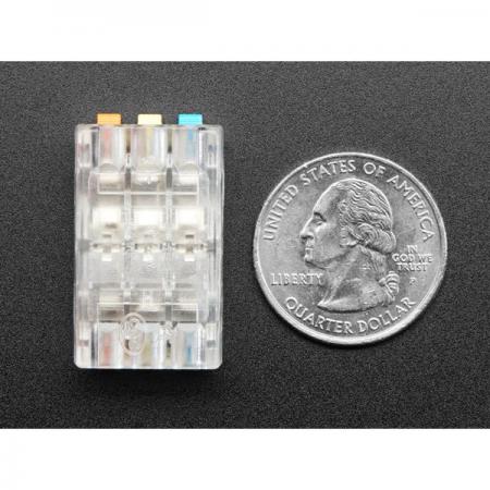 디바이스마트,케이블/전선 > 무탈피/탈피 커넥터 > 탈피 커넥터,Adafruit,Snap Action 3-to-3 Wiring Block Connector - Clear PCT-2-3M [ada-5618],3-to-3 배선 블록 커넥터 / 투명 / PCT-2-3M / 스냅 액션