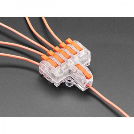 디바이스마트,케이블/전선 > 무탈피/탈피 커넥터 > 탈피 커넥터,Adafruit,Snap Action 1-to-5 Wiring Block Connector - Clear DF-15 [ada-5616],1-to-5 배선 블록 커넥터 / 투명 / DF-15 / 스냅 액션