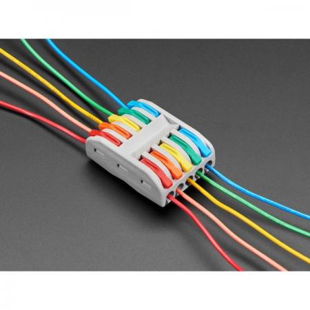디바이스마트,케이블/전선 > 무탈피/탈피 커넥터 > 탈피 커넥터,Adafruit,Snap Action 5-to-5 Wiring Block Connector - Gray PCT-2-5 [ada-5617],5-to-5 배선 블록 커넥터 / 투명 / PCT-2-5 / 스냅 액션