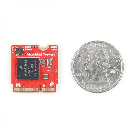 디바이스마트,MCU보드/전자키트 > 프로세서/개발보드 > ARM > Cortex-M7,SparkFun,SparkFun MicroMod Teensy Processor with Copy Protection [DEV-18771],NXP iMXRT1062 / Teensy 코드 보안/복제 방지 /  M.2 MicroMod 커넥터와 페어링하여 원하는 호환 MicroMod 캐리어 보드에 연결가능