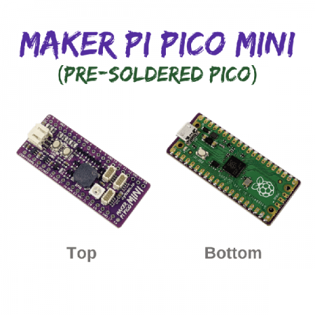 디바이스마트,오픈소스/코딩교육 > 라즈베리파이 > 라즈베리파이 확장보드/HAT,Cytron,Maker Pi Pico Mini: Simplifying Projects with Raspberry Pi Pico [MAKER-PI-PICO-MINI],Raspberry Pi Pico / Pico-W로 구동 / 사전 납땜 / GPIO용 상태 표시기 LED 6개 / 과충전/과방전 보호 회로
