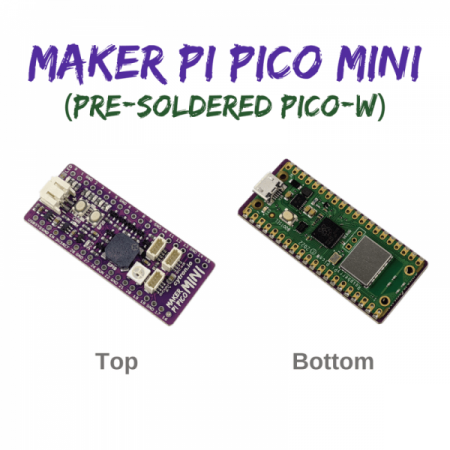 디바이스마트,오픈소스/코딩교육 > 라즈베리파이 > 라즈베리파이 확장보드/HAT,Cytron,Maker Pi Pico Mini: Simplifying Projects with Raspberry Pi Pico [MAKER-PI-PICO-MINI-W],Raspberry Pi Pico / Pico-W로 구동 / 무선 /  사전 납땜 / GPIO용 상태 표시기 LED 6개 / 과충전/과방전 보호 회로
