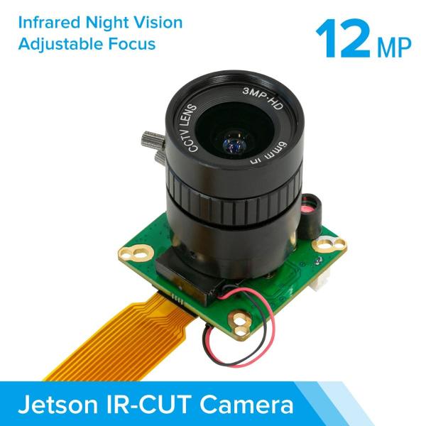Arducam High Quality IR-CUT Camera for Jetson Nano/Xavier NX, 12.3MP 1/2.3 Inch IMX477 HQ Camera Module with 6mm CS Lens [B0274]