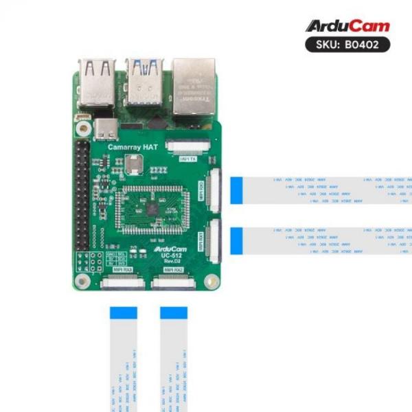 디바이스마트,오픈소스/코딩교육 > 라즈베리파이 > 라즈베리파이 카메라모듈/렌즈,ArduCAM,Arducam 64MP Autofocus Quad-Camera Kit for Raspberry Pi [B0402],Raspberry Pi용 Arducam 64MP 자동 초점 쿼드 카메라 키트 / 초고해상도 멀티플렉싱: 1 Pi에 4 x 64mp 카메라