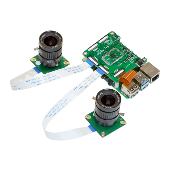 Arducam 12MP*2 Synchronized Stereo Camera Bundle Kit for Raspberry Pi [B0265R]