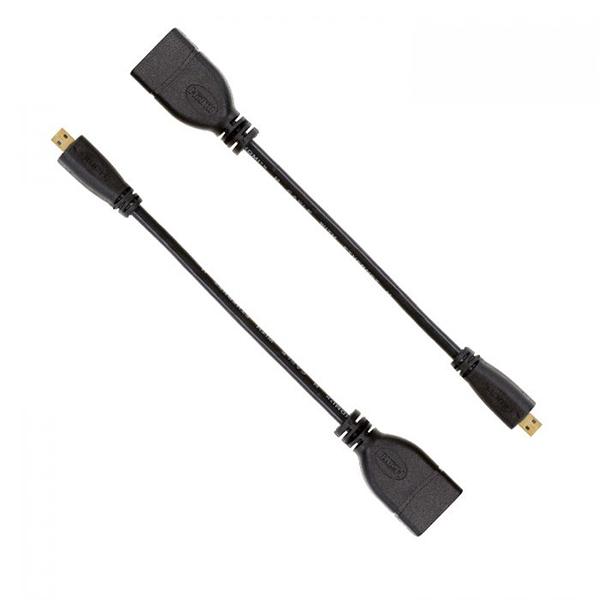 UCTRONICS Micro HDMI to HDMI Cable for Raspberry Pi 4 B, 6 Inch Micro-HDMI Male to HDMI Female Adapter Cable [2 pack] [U6105]