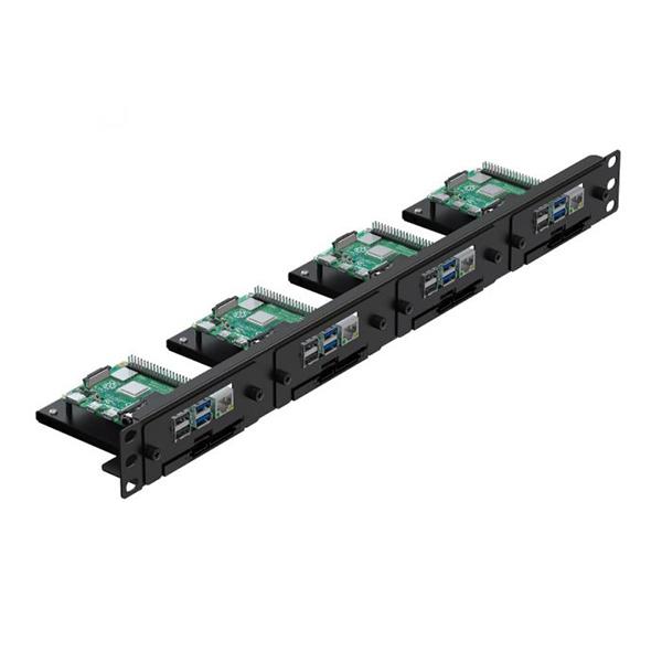 UCTRONICS 19' 1U Raspberry Pi Rack Mount with SSD Mounting Brackets ...
