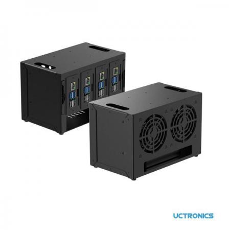 디바이스마트,오픈소스/코딩교육 > 라즈베리파이 > 라즈베리파이 확장보드/HAT,ArduCAM,UCTRONICS Complete Enclosure for Raspberry Pi Cluster, with 4 Removable Mounting Brackets for Pi 4 and 2 Cooling Fans [U6184],Pi 4 및 2개의 냉각 팬을 위한 4개의 탈착식 장착 브래킷이 있는 Raspberry Pi 클러스터