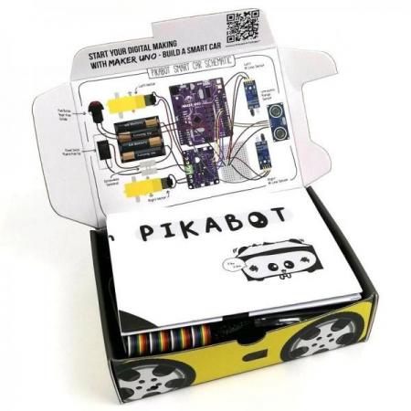 디바이스마트,오픈소스/코딩교육 > 아두이노 > 아두이노 호환보드,Cytron,PikaBot - Maker UNO Smart Car Kit [KIT-PIKABOT],피카봇 / 스마트 자동차 키트 / PikaBot을 사용하면 재미있게 전자 장치, 마이크로 컨트롤러, 센서, 모터 및 코딩을 배울 수 있습니다.
