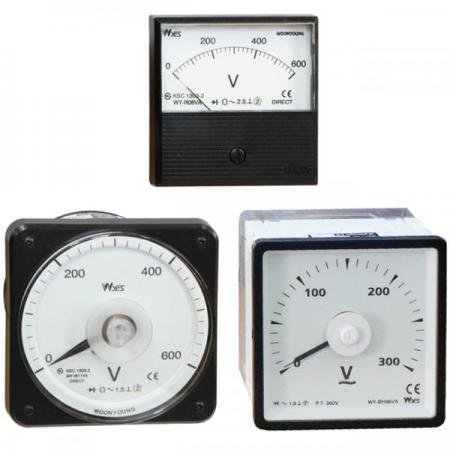 디바이스마트,기계/제어/로봇/모터 > 자동화(FA) > 제어 > 판넬메터,(주)운영,아날로그 전압계 WY-W11VA,판넬용 아날로그 AC 전압계 / 사이즈 : 110X110mm