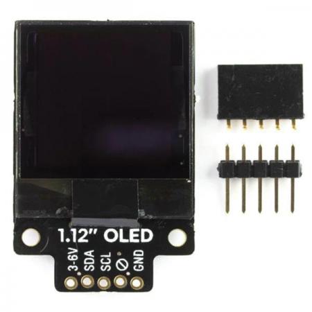 디바이스마트,MCU보드/전자키트 > 디스플레이 > LCD/OLED,Pimoroni,1.12' Mono OLED (128x128, white/black) Breakout I2C [PIM374],1.12인치 OLED 브레이크아웃 / SH1107 / 라즈베리파이, 아두이노 호환 / I2C