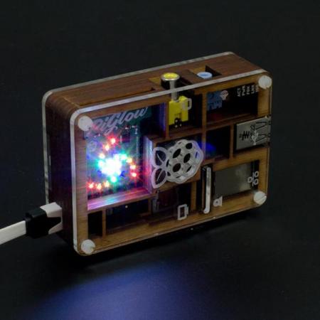 디바이스마트,오픈소스/코딩교육 > 라즈베리파이 > 라즈베리파이 확장보드/HAT,Pimoroni,PiGlow [PIM013],PiGlow / LED 밝기 제어 / 18가지 컬러 LED / SN3218 8비트, 18채널 PWM LED 드라이버로 구동 / I2C / 라즈베리파이 호환