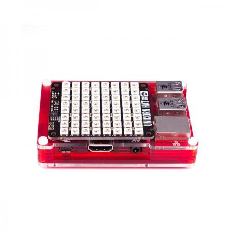 디바이스마트,오픈소스/코딩교육 > 라즈베리파이 > 라즈베리파이 확장보드/HAT,Pimoroni,Unicorn HAT - Compact RGB Pixel Matrix [PIM054],64(8 x 8) RGB LED 매트릭스 / 라즈베리파이 호환 / 유니콘 HAT 핀아웃 / WS2812