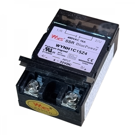 디바이스마트,기계/제어/로봇/모터 > 자동화(FA) > 제어 > 릴레이,(주)운영,SSR 무접점릴레이 WYNH1C10Z4,무접점 SSR / 표준형 / 일반 저항성 부하 / 정격 440VAC / 입력전압 4VDC~32VDC / 용량 10A
