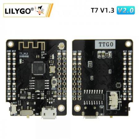디바이스마트,오픈소스/코딩교육 > 파이썬/IoT 개발 보드 > ESP32,LILYGO,LILYGO® TTGO T7 V1.3 MINI 32 ESP32 모듈,WeMos D1 Mini 쉴드와 결합 가능 / SIZE 31.2*39mm