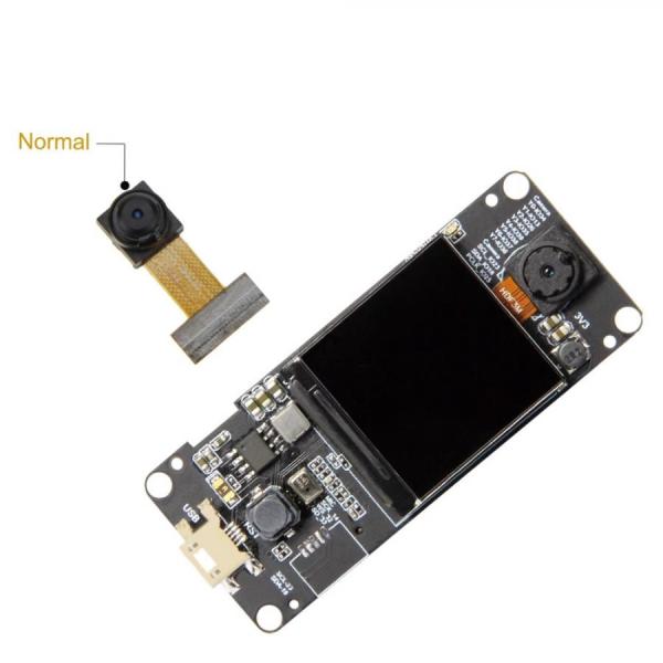 디바이스마트,오픈소스/코딩교육 > 파이썬/IoT 개발 보드 > ESP32,LILYGO,LILYGO® T-Camera plus 일반렌즈 ESP 개발보드,ESPRESSIF-ESP32-DOWDQ6 / OV2640 2MP / ST7789/ 일반 렌즈 / Size : 69.13*28.41*8.45mm