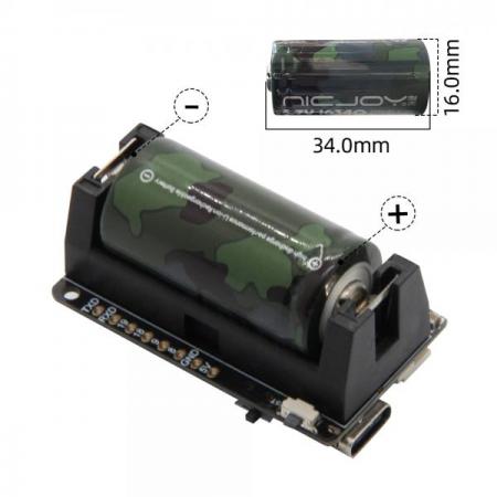 디바이스마트,오픈소스/코딩교육 > 파이썬/IoT 개발 보드 > ESP32,LILYGO,LILYGO® T-OI PLUS 무선 모듈 개발보드 (배터리홀더 포함),ESP32-C3 / CH340K / 16340 배터리홀더 / SIZE : 44*25.5*20mm