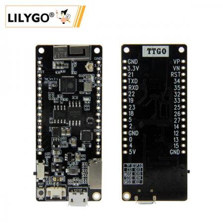디바이스마트,오픈소스/코딩교육 > 파이썬/IoT 개발 보드 > ESP32,LILYGO,LILYGO® T8 V1.7 ESP32 개발보드,ESP32 REV1 / Micropython 펌웨어 / CH9102F
