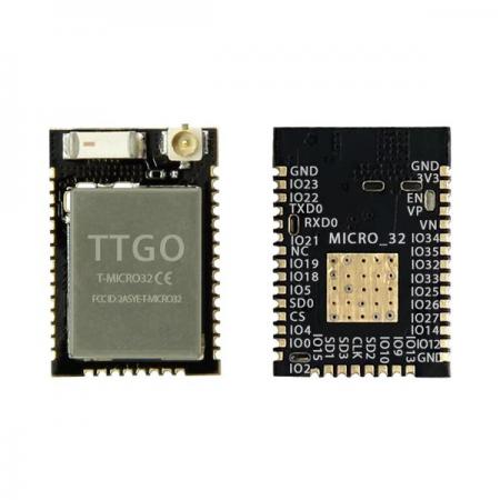 디바이스마트,오픈소스/코딩교육 > 파이썬/IoT 개발 보드 > ESP32,LILYGO,LILYGO® T-Micro32 V2.0 IoT 개발보드,ESP32 PICO-D4 / SIZE 13*18.9mm