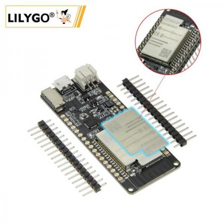 디바이스마트,오픈소스/코딩교육 > 파이썬/IoT 개발 보드 > ESP32,LILYGO,LILYGO® T8 V1.8 ESP32-WROVER 개발보드,Flash 4MB, PSRAM 8MB / CH9102F / 작동 전압 : 2.3-3.6V / 작동 전류 35mA / Size : 65*25.93*10mm
