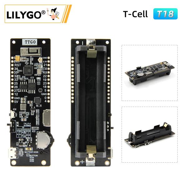 LILYGO® T-Cell WiFi + 18650 Holder 모듈