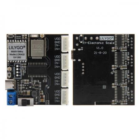 디바이스마트,MCU보드/전자키트 > 프로세서/개발보드 > 기타 MCU,LILYGO,LILYGO® T-weigh SX1262 무게 측정 개발 보드,T-Micro32 915MHz / 로드셀과 사용 (미포함) / T-U2T 사용하여 프로그래밍