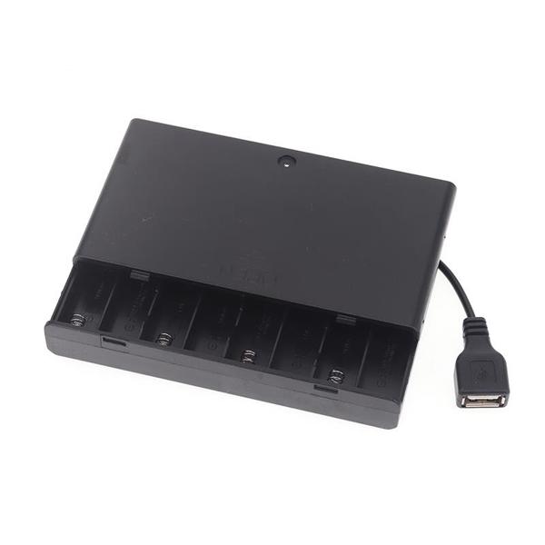 AAx8 USB 배터리 건전지홀더 스위치형 [SZH-UHD003]