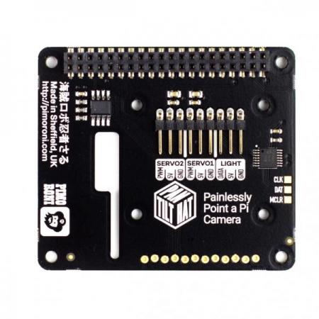 디바이스마트,오픈소스/코딩교육 > 라즈베리파이 > 라즈베리파이 확장보드/HAT,Pimoroni,Pan-Tilt HAT Full kit [PIM183],Pan-Tilt / 라즈베리파이 호환 / 2개의 서보가 있는 팬-틸트 모듈 / NeoPixel RGB