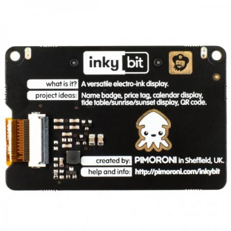 디바이스마트,오픈소스/코딩교육 > Micro:Bit > 마이크로비트 확장/변환보드,Pimoroni,inky:bit [PIM537],STM32F401CDU6 / CPU - ARM Cortex M4, 384kb 플래시, 96kb RAM / JavaScript 코드를 실행하는 작은 USB 스틱
