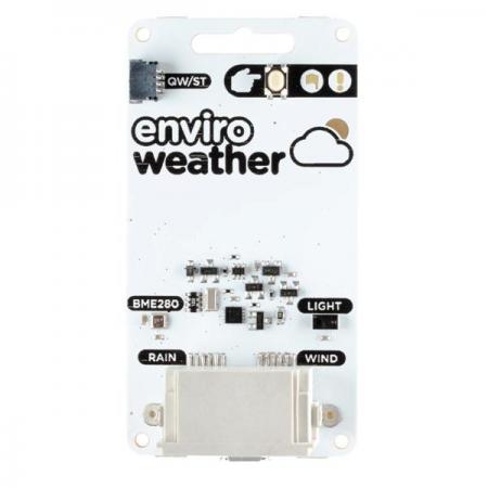 디바이스마트,오픈소스/코딩교육 > 라즈베리파이 > 라즈베리파이 확장보드/HAT,Pimoroni,Enviro Weather (Pico W Aboard) - Board Only [PIM628],기후 및 주변 환경을 모니터링 / BME280 온도, 습도, 압력 및 빛을 측정 / LTR-559 조도 및 근접 센서