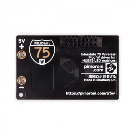 디바이스마트,오픈소스/코딩교육 > 라즈베리파이 > 라즈베리파이 확장보드/HAT,Pimoroni,Interstate 75 W (Pico W Aboard) - RGB LED Matrix Driver [PIM662],HUB75 스타일 LED 매트릭스용 Pico W 기반 드라이버 보드 / 스크롤링 간판이나 센서출력을 위한 눈길을 끄는 LED 디스플레이를 쉽게 만들 수 있습니다. / 라즈베리파이 피코 W 포함