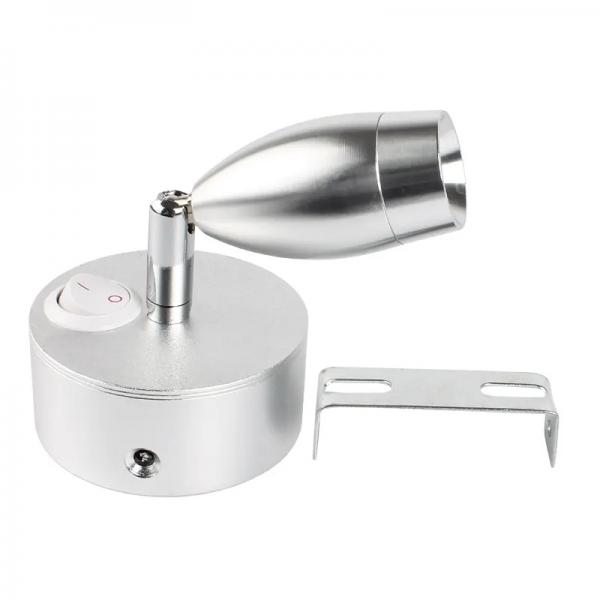 카라반/캠핑카 실내 독서등 타원형 두꺼운 받침 12V 3W 웜화이트  [TYE-CL056]