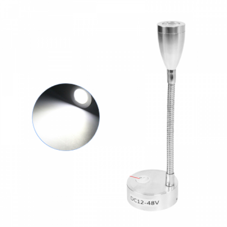 디바이스마트,EV 전기차/캠핑카/그린에너지 > 캠핑/보트 악세사리 > LED/사이드마커,SMG,카라반/캠핑카 실내 범용 독서등 호스형 12-48V 3.6W 화이트 [TYE-CL059],12~48V 범용 독서등 호스형 / 3.6W / 59*59*205mm / 화이트