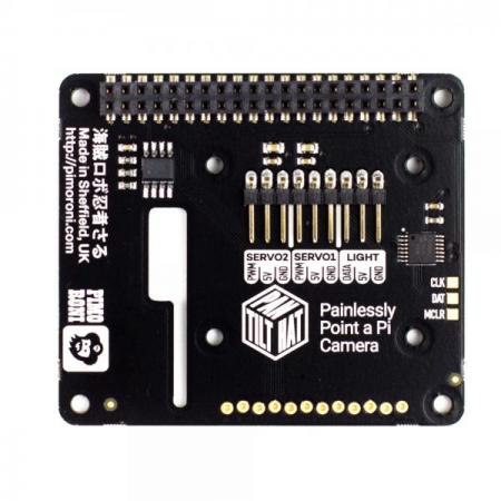 디바이스마트,오픈소스/코딩교육 > 라즈베리파이 > 라즈베리파이 확장보드/HAT,Pimoroni,Pan-Tilt HAT [PIM250],기판만 제공 / Pan-Tilt 미포함